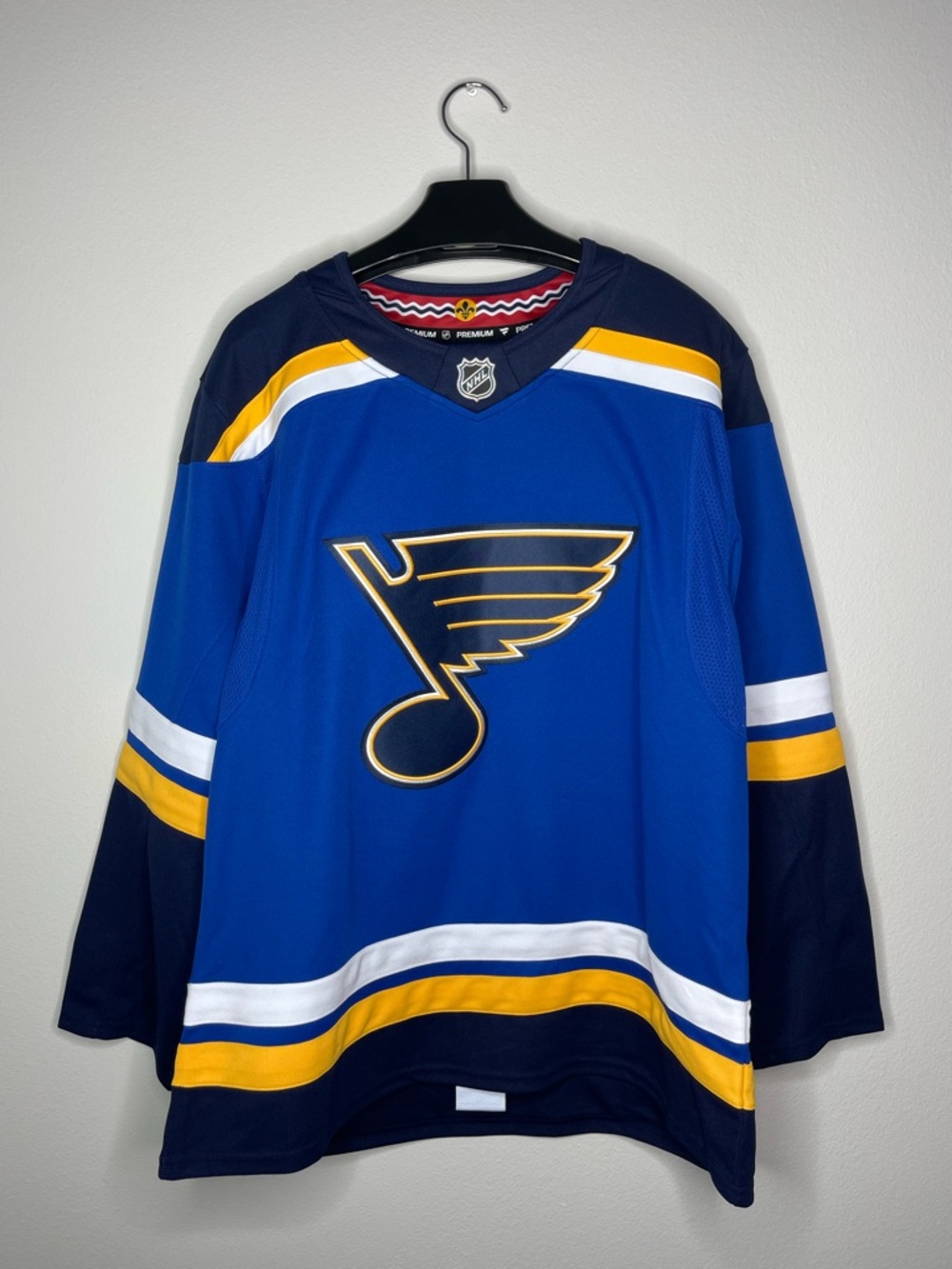NHL St. Louis Blues Hockey Jersey in Blue, Yellow, White